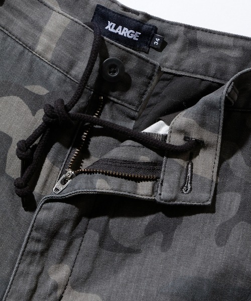 XLARGE(エクストララージ)の「CAMO CARGO PANTS(カーゴパンツ・メンズ・ブラック/オリーブ/ベージュ・30inch/32inch/34inch/36inch)」の20枚目の写真