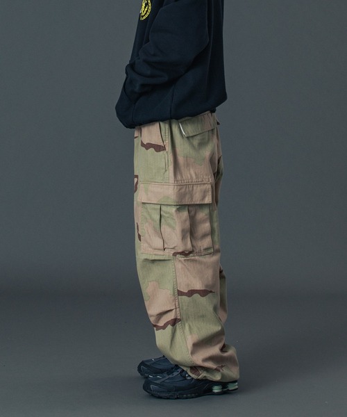 XLARGE(エクストララージ)の「CAMO CARGO PANTS(カーゴパンツ・メンズ・ブラック/オリーブ/ベージュ・30inch/32inch/34inch/36inch)」の8枚目の写真