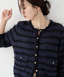 RIVE DROITE | 予約【上品見え】ツイードショートカーディガン(カーディガン/ボレロ)