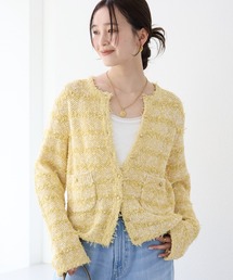 RIVE DROITE | 予約【上品見え】ツイードショートカーディガン(カーディガン/ボレロ)