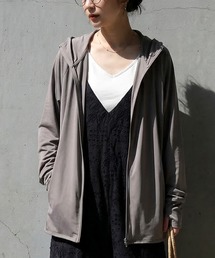 antiqua（アンティカ）の「UVカット 接触冷感 フード付き ラッシュガード パーカー（パーカー）」