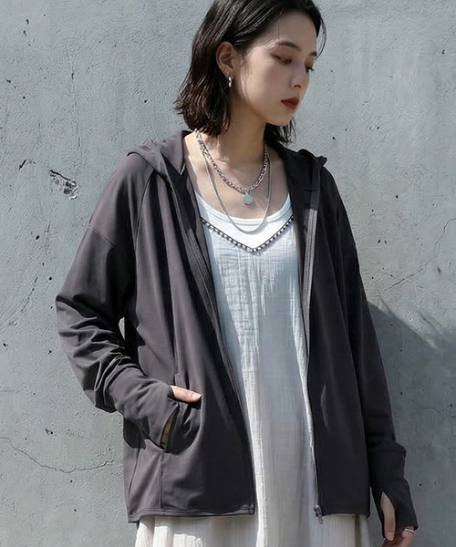antiqua パーカー antiqua（アンティカ） パーカー ショートジップパーカー レディース