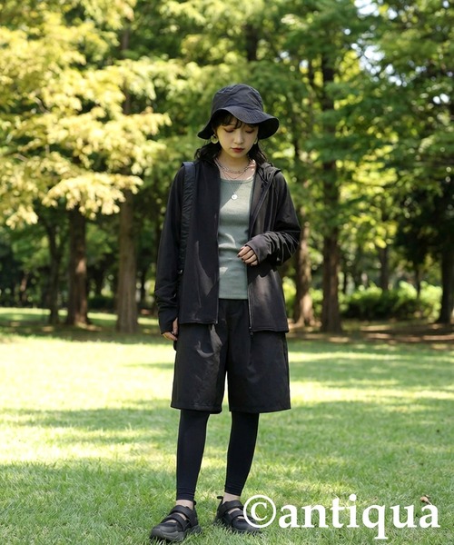 antiqua(アンティカ)の「UVカット フード付き 接触冷感ラッシュガード(パーカー・レディース・ブラック/カーキ/ホワイト系その他/グレイッシュベージュ/ダークグレー/ブラック系その他/カーキ系2/ホワイト系その他3/ブラック系その他2/グレー系その他2/ホワイト系その他2/ベージュ系その他2/カーキ系1/ベージュ系その他3/グレー系その他・ONESIZE)」の16枚目の写真