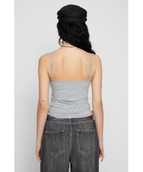 LAGUA GEM(ラグアジェム)の「EDGE LACE CUP キャミソール(キャミソール・レディース・杢グレー/ブラック/ベージュ・FREE)」の15枚目の写真