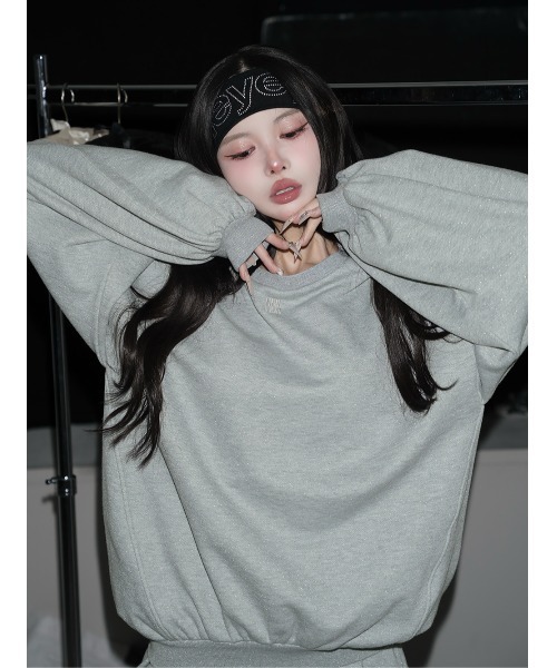 新品未開封　ダーリッチ darich カラーラメスウェットオーバートップス　F Darich（ダーリッチ）の「カラーラメスウェットオーバートップス