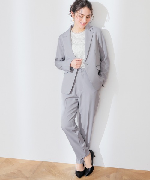 GLACIER lusso（グラシアルッソ）の「【ウォッシャブル・イージーケア】テーパードパンツ（スラックス・レディース・ネイビー/ベージュ/ブラック/杢グレー・L/LL/M/S）」の6枚目の写真