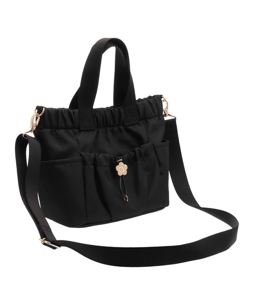 MARY QUANTアミコミデイジーポイント 2WAYミニトート（パールブルー） MARY QUANTアミコミデイジーポイント 2WAYミニトート（パールブルー