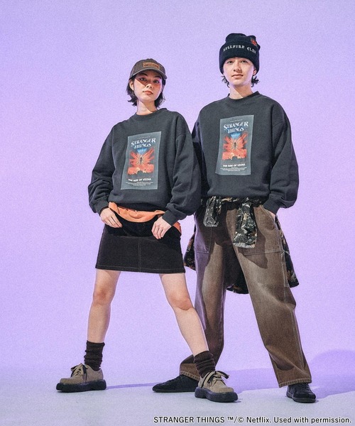 ストレンジャーシングス ニコアンド フーディ パーカー スウェット
