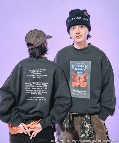 STRANGER THINGS】コラボプリントスウェット（スウェット）｜niko and