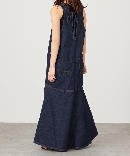 SOMETHING(サムシング)の「【GISELe 4月号掲載】atelier SOMETHING AMERICAN SLEEVE ONEPIECE/アメリカンスリーブワンピース(ワンピース・レディース・ライトインディゴブルー/インディゴブルー・FREE)」の12枚目の写真