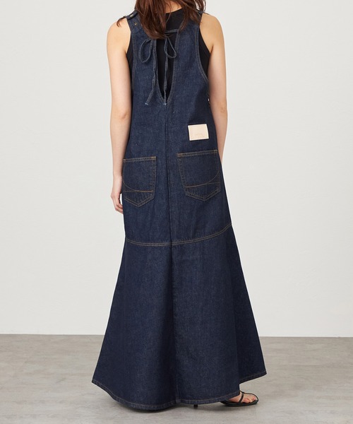 SOMETHING(サムシング)の「【GISELe 4月号掲載】atelier SOMETHING AMERICAN SLEEVE ONEPIECE/アメリカンスリーブワンピース(ワンピース・レディース・ライトインディゴブルー/インディゴブルー・FREE)」の13枚目の写真