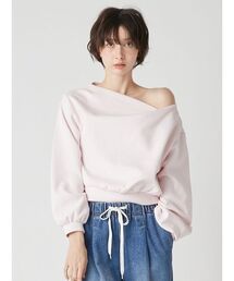 LILY BROWN | ドレープオフショルボンディングスウェット(スウェット)