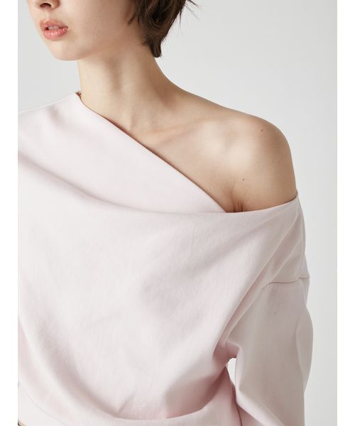 LILY BROWN（リリーブラウン）の「ドレープオフショルボンディングスウェット（スウェット・レディース・アイボリー/グレー/チャコールグレー/ピンク・F）」の13枚目の写真