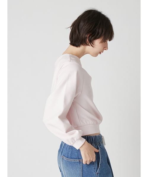 LILY BROWN（リリーブラウン）の「ドレープオフショルボンディングスウェット（スウェット・レディース・アイボリー/グレー/チャコールグレー/ピンク・F）」の16枚目の写真