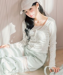 OLIVE des OLIVE | カーデレイヤードトップス(Tシャツ/カットソー)