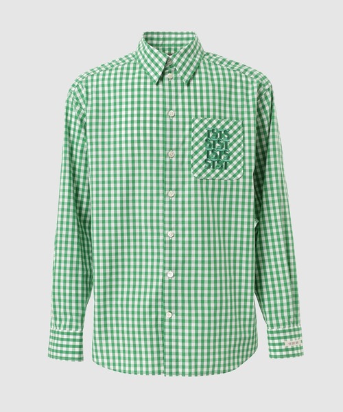 TSTS(ティーエスティーエス)の「TSTS GINGHAM SHIRT(シャツ/ブラウス・メンズ・パープル系その他/グリーン系その他/ブルー系その他/レッド系その他/ブルー系その他2/ピンク系その他/グレー系その他/ブラック系その他・M/L)」の4枚目の写真