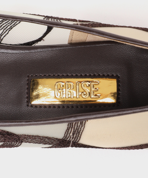 GRISE(グリーズ)の「GRISEポインテッドチュールフラット(その他シューズ・レディース・ブラウン・23.5cm/24cm/24.5cm/25cm/22cm/22.5cm/23cm)」の4枚目の写真