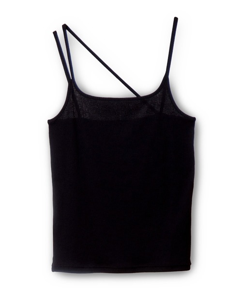 OSMOSIS(オズモーシス)の「アシンメトリーテレコキャミソール(キャミソール・レディース・ブラック/アイボリー/チャコール/ネイビー・ONE SIZE)」の12枚目の写真