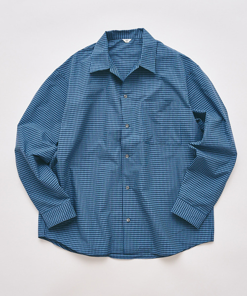 417 EDIFICE（フォーワンセブンエディフィス）の「マイクロチェック  シャツ（シャツ/ブラウス・メンズ・チャコールグレー/ブラック/ブルー・LARGE/MEDIUM）」の3枚目の写真