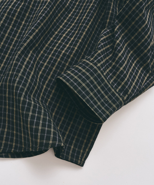 417 EDIFICE（フォーワンセブンエディフィス）の「マイクロチェック  シャツ（シャツ/ブラウス・メンズ・チャコールグレー/ブラック/ブルー・LARGE/MEDIUM）」の7枚目の写真