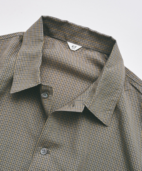 417 EDIFICE（フォーワンセブンエディフィス）の「マイクロチェック  シャツ（シャツ/ブラウス・メンズ・チャコールグレー/ブラック/ブルー・LARGE/MEDIUM）」の8枚目の写真