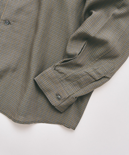 417 EDIFICE（フォーワンセブンエディフィス）の「マイクロチェック  シャツ（シャツ/ブラウス・メンズ・チャコールグレー/ブラック/ブルー・LARGE/MEDIUM）」の9枚目の写真