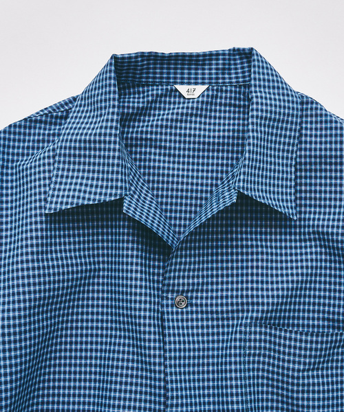 417 EDIFICE（フォーワンセブンエディフィス）の「マイクロチェック  シャツ（シャツ/ブラウス・メンズ・チャコールグレー/ブラック/ブルー・LARGE/MEDIUM）」の10枚目の写真