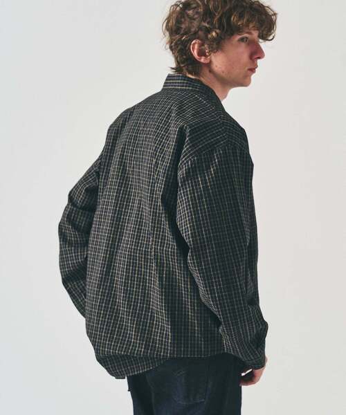 417 EDIFICE（フォーワンセブンエディフィス）の「マイクロチェック  シャツ（シャツ/ブラウス・メンズ・チャコールグレー/ブラック/ブルー・LARGE/MEDIUM）」の17枚目の写真