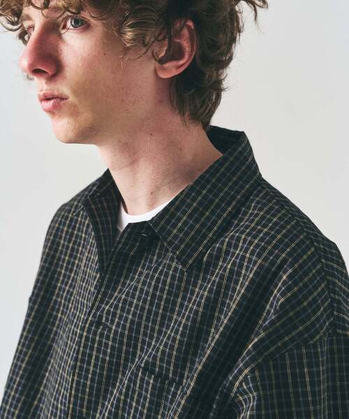 417 EDIFICE（フォーワンセブンエディフィス）の「マイクロチェック  シャツ（シャツ/ブラウス・メンズ・チャコールグレー/ブラック/ブルー・LARGE/MEDIUM）」の19枚目の写真