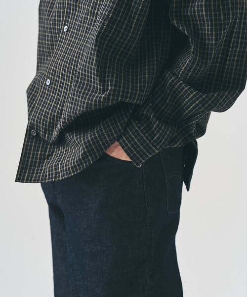 417 EDIFICE（フォーワンセブンエディフィス）の「マイクロチェック  シャツ（シャツ/ブラウス・メンズ・チャコールグレー/ブラック/ブルー・LARGE/MEDIUM）」の21枚目の写真