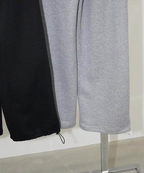 chuclla（チュクラ）の「レースアップスウェットワイドパンツ chw26s072（スウェットパンツ・レディース・グレー/ブラック・S/M）」の9枚目の写真