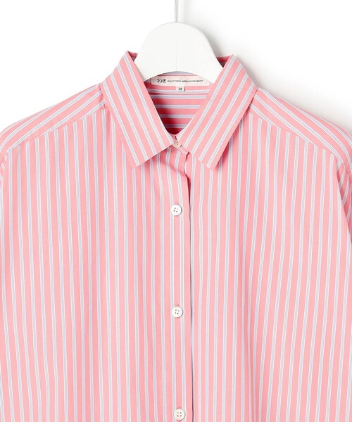 23区(ニジュウサンク)の「CANCLINI レギュラーカラー ストライプ クロップドシャツ(シャツ/ブラウス・レディース・イエロー系1/スカイブルー系1/ピンク系1・38)」の15枚目の写真
