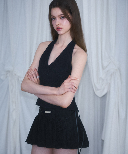 ROSEFRANTZ（ロゼフランツ）の「Rose Corsage Mini Skirt [Black]（スカート・レディース・ブラック・MEDIUM/SMALL）」の3枚目の写真