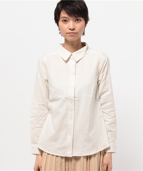 OUTLET(アウトレット)の「【CIAOPANIC TYPY】微起毛カシュクールシャツ(シャツ/ブラウス・レディース・オフホワイト/ストライプ・MEDIUM/SMALL)」の8枚目の写真
