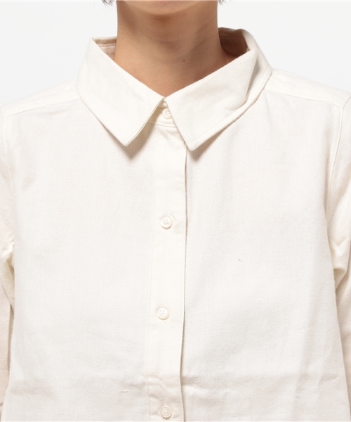 OUTLET(アウトレット)の「【CIAOPANIC TYPY】微起毛カシュクールシャツ(シャツ/ブラウス・レディース・オフホワイト/ストライプ・MEDIUM/SMALL)」の11枚目の写真
