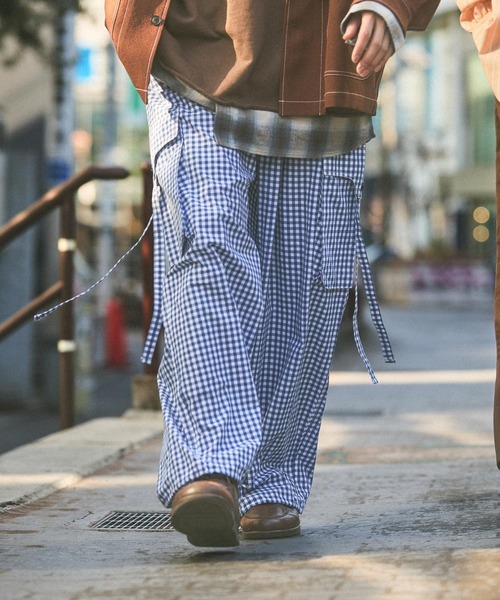 niko and...(ニコアンド)の「チェックカーゴパンツ(カーゴパンツ・メンズ・その他1/ブルー・MEDIUM/LARGE)」の10枚目の写真