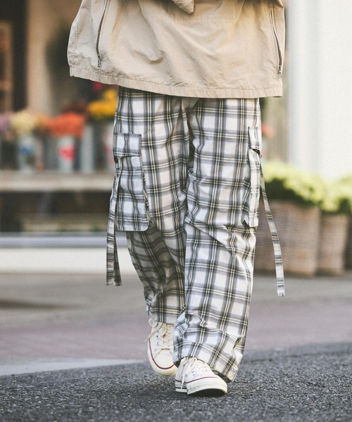 niko and...(ニコアンド)の「チェックカーゴパンツ(カーゴパンツ・メンズ・その他1/ブルー・MEDIUM/LARGE)」の21枚目の写真