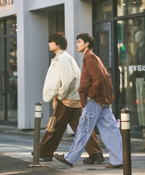 niko and...(ニコアンド)の「チェックカーゴパンツ(カーゴパンツ・メンズ・その他1/ブルー・MEDIUM/LARGE)」の4枚目の写真