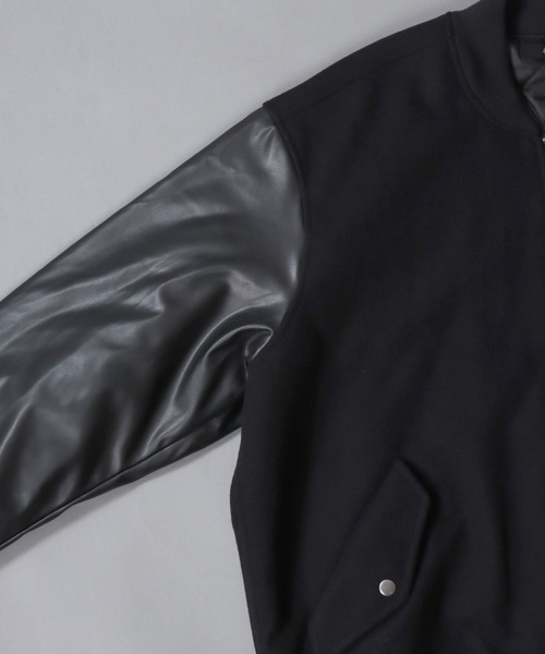 SITRY（シトリー）の「Various MA-1 Flight Jacket/オーバーサイズ 袖切替 MA-1 フライトジャケット ボマージャケット ブルゾン（MA-1・メンズ・ブラック/ブラック系その他/ブラック系その他2・L/M/LL）」の6枚目の写真