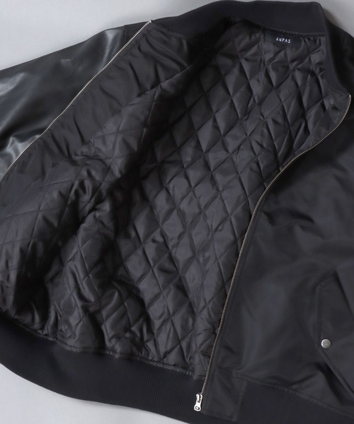 SITRY（シトリー）の「Various MA-1 Flight Jacket/オーバーサイズ 袖切替 MA-1 フライトジャケット ボマージャケット ブルゾン（MA-1・メンズ・ブラック/ブラック系その他/ブラック系その他2・L/M/LL）」の20枚目の写真