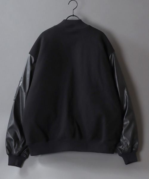 SITRY（シトリー）の「Various MA-1 Flight Jacket/オーバーサイズ 袖切替 MA-1 フライトジャケット ボマージャケット ブルゾン（MA-1・メンズ・ブラック/ブラック系その他/ブラック系その他2・L/M/LL）」の5枚目の写真