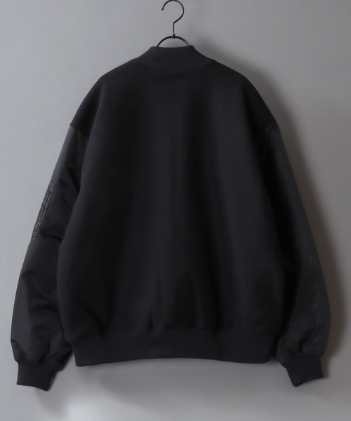 SITRY（シトリー）の「Various MA-1 Flight Jacket/オーバーサイズ 袖切替 MA-1 フライトジャケット ボマージャケット ブルゾン（MA-1・メンズ・ブラック/ブラック系その他/ブラック系その他2・L/M/LL）」の8枚目の写真