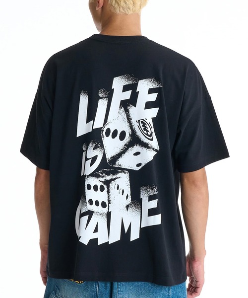 ELEMENT(エレメント)の「ELEMENT/エレメント 半袖 Tシャツ バックプリント BG021208(Tシャツ/カットソー・メンズ・ブラック/ブラック×ベージュ/ホワイト・XL/L/M)」の2枚目の写真