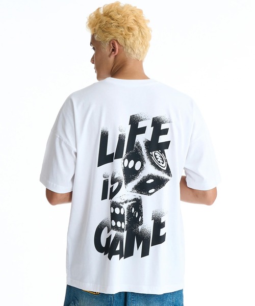 ELEMENT(エレメント)の「ELEMENT/エレメント 半袖 Tシャツ バックプリント BG021208(Tシャツ/カットソー・メンズ・ブラック/ブラック×ベージュ/ホワイト・XL/L/M)」の5枚目の写真