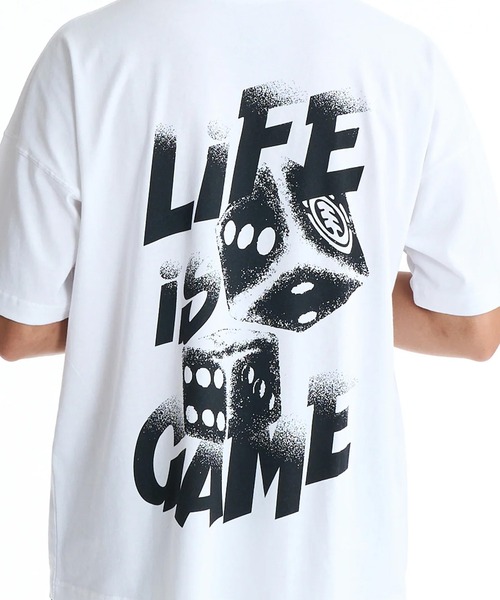 ELEMENT(エレメント)の「ELEMENT/エレメント 半袖 Tシャツ バックプリント BG021208(Tシャツ/カットソー・メンズ・ブラック/ブラック×ベージュ/ホワイト・XL/L/M)」の8枚目の写真