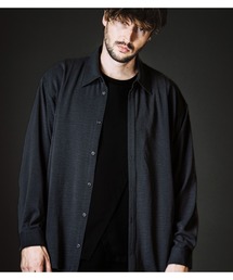 【NO ID.】Tuck Drape Big Shirt / タック ドレープ ビッグ シャツ