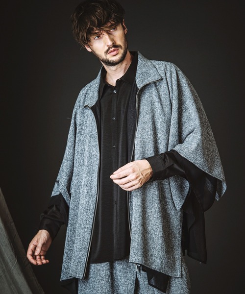 NO ID.（ノーアイディ）の「【NO ID.】Tuck Drape Big Shirt / タック ドレープ ビッグ シャツ（シャツ/ブラウス・メンズ・ブラック/グレー/ホワイト・ONE SIZE）」の16枚目の写真