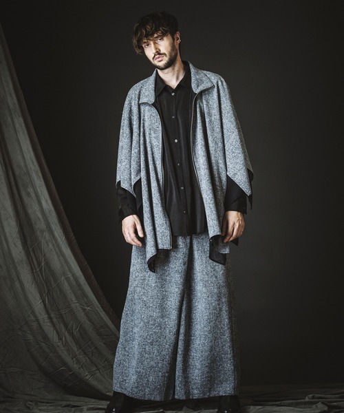 NO ID.（ノーアイディ）の「【NO ID.】Tuck Drape Big Shirt / タック ドレープ ビッグ シャツ（シャツ/ブラウス・メンズ・ブラック/グレー/ホワイト・ONE SIZE）」の17枚目の写真