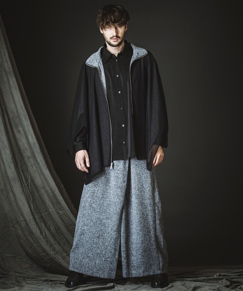 NO ID.（ノーアイディ）の「【NO ID.】Tuck Drape Big Shirt / タック ドレープ ビッグ シャツ（シャツ/ブラウス・メンズ・ブラック/グレー/ホワイト・ONE SIZE）」の19枚目の写真