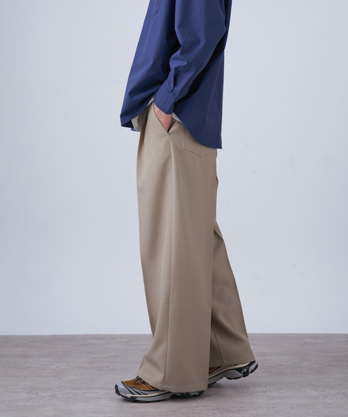 B.C STOCK（ベーセーストック）の「ワイドレッグスラックス（スラックス・メンズ・ネイビー/ベージュ/チャコールグレー・LARGE/MEDIUM）」の10枚目の写真